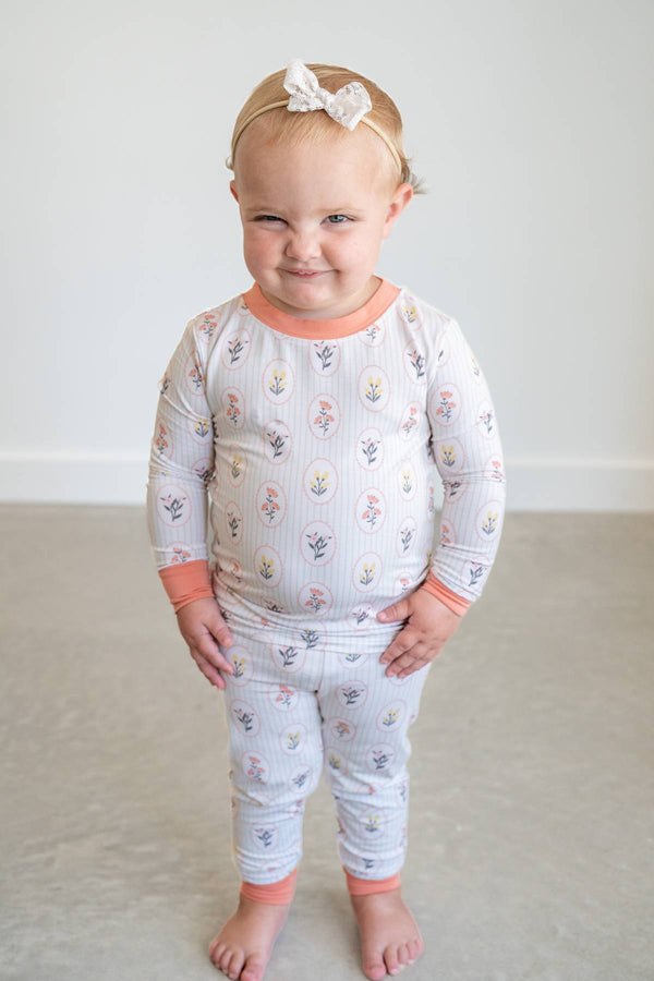 floral-cottage-core-two-piece-pajama-set Boosh Baby - Sophia's Style-1